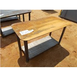 HEAVY DUTY 30X57 WELDING SHOP TABLE WITH SHELF