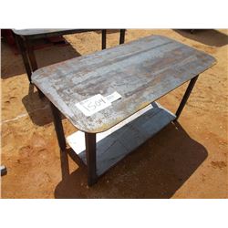 HEAVY DUTY 30X57 WELDING SHOP TABLE WITH SHELF