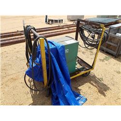 MIGMASTER - 250 WIRE WELDER MTD ON ROLL AROUND CART, ELECTRIC POWERED