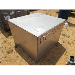 40" X 44" STAINLESS STEEL DOG BOX