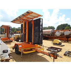 ADDCO DOT ELECTRONIC MESSAGE BOARD, S/N 586528, SOLAR ASSIST