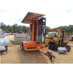 ADDCO DOT ELECTRONIC MESSAGE BOARD, S/N 586529, SOLAR ASSIST