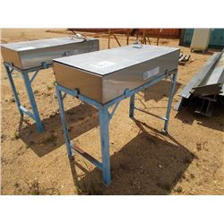 STAINLESS WASH TANK W/METAL FRAME