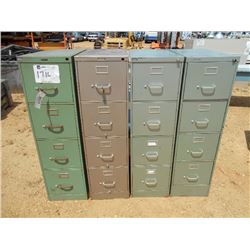 1 LOT (4) FILE CABINET