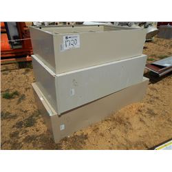 1 LOT (3) MISC STEEL CABINER, BOOKCASE, FILE, STORAGE LOCKER
