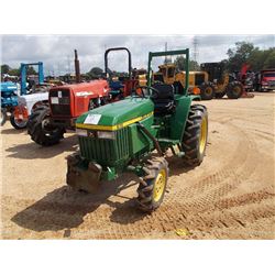 JOHN DEERE 870 MFWD FARM TRACTOR, S/N M0087B103796, 3 PTH, PTO 12.4-24 REAR TIRES, 7-14 FRONT TIRES,