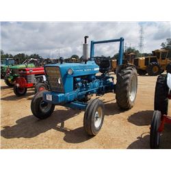FORD 5000 FARM TRACTOR, S/N 0258736, 3 PTH, PTO, 1 HYD REMOTE, 4 CYL DIESEL ENGINE, ROLL BAR