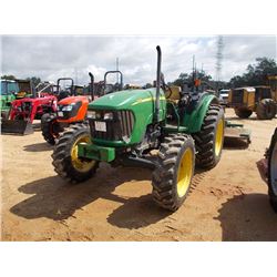 JOHN DEERE 5325 MFWD FARM TRACTOR, S/N 333190, (06 YR) 3PTH, PTO, 2 HYD REMOTES, SYNC SHUTTLE, ROLL 