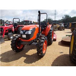 (UNUSED) KUBOTA M7060 MFWD FARM TRACTOR, S/N 59549, 3 PTH, PTO, 1 REMOTE, ROLLBAR, 16.9-30 TIRES, ME