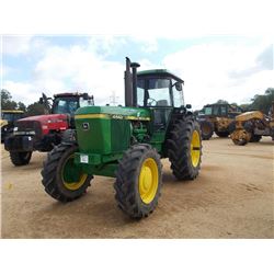 JOHN DEERE 4440A FARM TRACTOR, S/N 329422, 3 PTH, PTO, 2 HYD REMOTE, ECAB W/AIR, METER READING 5,056