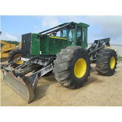JOHN DEERE 848H GRAPPLE SKIDDER, S/N 634262 (11 YR) DUAL ARCH
