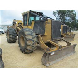 TIGERCAT 620C GRAPPLE SKIDDER, S/N 6201042 (07 YR) SINGLE ARCH, WINCH, ECAB W/AIR, 30.5L-32 TIRES