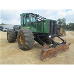 JOHN DEERE 648H GRAPPLE SKIDDER, S/N 630301 (10 YR) SINGLE ARCH, WINCH, ECAB W/AIR, 30.5-32 TIRES, M