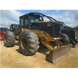 CAT 525B GRAPPLE SKIDDER, S/N 3KZ00591, SINGLE ARCH GRAPPLE, WINCH, ECAB W/AIR, 32.5L25 TIRES, METER