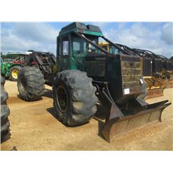TIMBERJACK 450C GRAPPLE SKIDDER, S/N CE4134, SINGLE ARCH GRAPPLE, WINCH, ECAB, 28L-26 TIRES, METER R