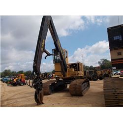 TIGERCAT 240 CRAWLER LOG LOADER, S/N 2400121, HIGHRISE CAB W/AIR, SAW HYDRAULICS, CONTINUOUS ROTATIO