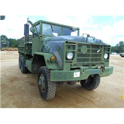 AM GENERAL 5 TON 6X6 CARGO TRUCK, S/N C523-05003, CUMMINS DIESEL ENG, A/T, 14' BODY, 11.00R20 TIRES,