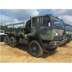 1997 STEWART & STEVENSON M1083 6X6 CARGO TRUCK, S/N BT005988BCGF, CAT 300 HP DIESEL ENG, ALLISON A/T