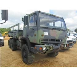 1997 STEWART & STEVENSON M1083 6X6 CARGO TRUCK, S/N BT006064BCGF, CAT 300 HP DIESEL ENG, ALLISON A/T