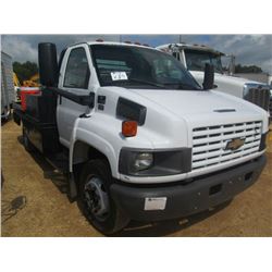 2003 CHEVROLET C4500 S/A FLATBED, S/N 1GBC4E1103FS00235, DURAMAX DIESEL ENGINE, 6 SPD TRANS, 12' FLA