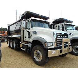 2015 MACK GU713 TRI-AXLE DUMP, S/N 1M2AX09C4FM023453, MP8 425M DIESEL ENG, ALLLISON A/T, 44R REARS, 