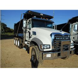 2015 MACK GU713 TRI-AXLE DUMP, S/N 1M2AX09C8FM023455, MP8 425M DIESEL ENG, ALLISON A/T, 44R REARS, 1
