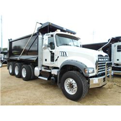 2015 MACK GU713 TRI-AXLE DUMP, S/N 1M2AX07CXFM024058, MACK MP8445C ENG, T310 10 SPD TRANS, 44K REARS