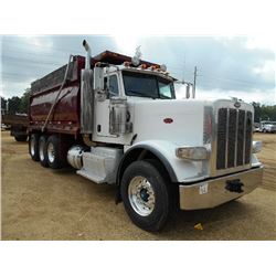 2012 PETERBILT 388 TRI-AXLE DUMP, S/N 1NPWX4EX5XCD137251, 525 HP CUMMINS DIESEL ENG, 18 SPD TRANS, 4