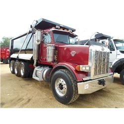 2004 PETERBILT 378 TRI-AXLE DUMP, S/N 1NPFXUTXX4D822690, 430 HP CAT C12 ENG, 8LL TRANS, 46K REARS, 2