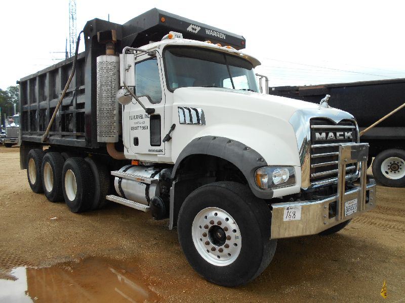 2009 MACK GU713 TRI-AXLE DUMP, S/N 1M2AX09C19M003813, MACK MP 8425M, A ...