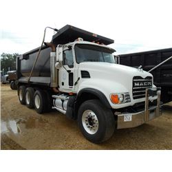 2007 MACK CV713 TRI-AXEL DUMP, S/N 1M2AG11CX7M061661, MACK AI427 ENG, T310 10 SPD TRANS, 44K REARS, 