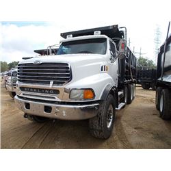 2006 STERLING TRI-AXLE DUMP, S/N 2FZHAZCV66AX00276, 460HP MERCEDES BENZ ENG, 8LL SPD TRANS, 46K REAR