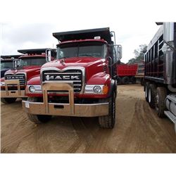 2005 MACK GRANITE CV713 TRI-AXLE DUMP, S/N 1M2AG11C85M033404, E427 MACK ENG, 10 SPD TRANS, 44K REARS