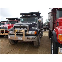 2005 MACK CV713 TRI-AXLE DUMP, S/N 1M2AG11C15M037360, MACK AI 375A ENG, ALLISON AUTO TRANS, ENGINE B