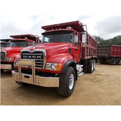 2005 MACK CV713 T/A DUMP, S/N 1M2AG11C25M023306, AMI 370 HP MACK ENG, 10 SPD TRANS, 46K REARS, 18K F