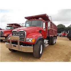 2005 MACK CV713 T/A DUMP, S/N 1M2AG11C95M023304, AMI 370 HP MACK ENG, 10 SPD TRANS, 46K REARS, 18K F