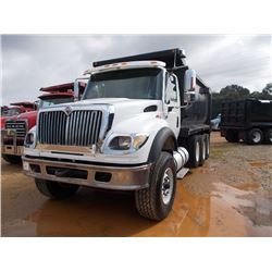 2005 INTERNATIONAL 7600 TRI-AXLE DUMP, S/N 1HTWYSBT15J038900, C13 CAT DIESEL ENG, 8LL TRANS, 46K REA