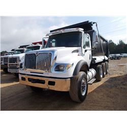2005 INTERNATIONAL 7600 TRI-AXLE DUMP, S/N 1HTWYSB85J129064, CAT DIESEL ENG, 8LL TRANS, 46K REARS, 1