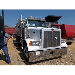 2001 PETERBUILT 379 T/A DUMP, S/N 1HP5LB9X51D568692, C15 CAT DIESEL ENG, 18 SPD TRANS, 40K REARS, 12