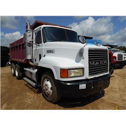 1994 MACK CH613 T/A DUMP, S/N 1M1AA12Y1RW026269, MACK EM7-300 ENGINE, 5 SPD TRANS, DAVIS 14' STEEL B
