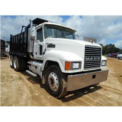 2004 MACK CH613 T/A DUMP, S/N 1M2AA18Y34N155910, MACK DSL ENG, 10 SPD TRANS, 38K REARS, 12K FRONT, 1