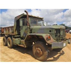 JEEP 5 TON 6X6 M817 T/A FLATBED CARGO TRUCK, S/N 05D00171-10878, DIESEL ENG, 5 SPD TRANS