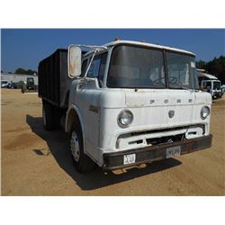 FORD 700 S/A DUMP TRUCK, S/N C70EVJ04548, FORD DIESEL ENG, 5 SPD TRANS, 16' STEEL DUMP BODY W/SIDES,