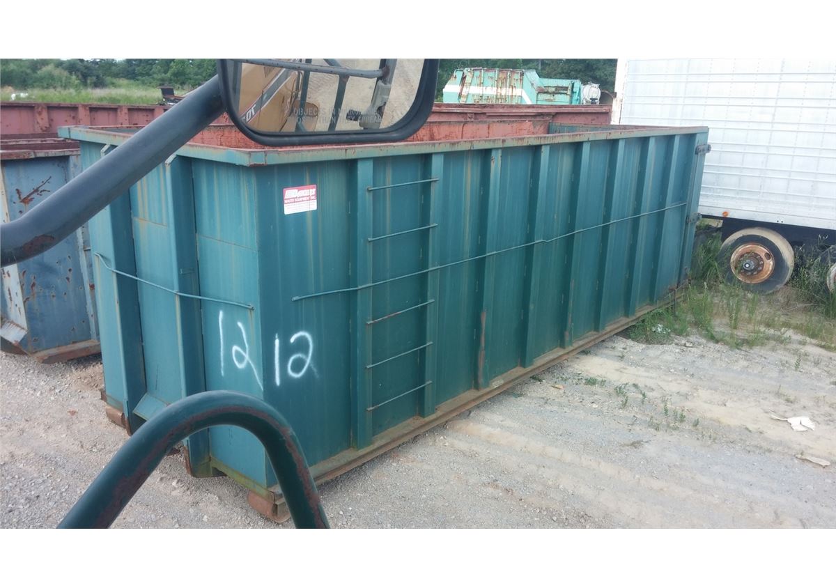 ROLL OFF CONTAINER, 40 YD, INSIDE RAILS, SOLD OFFSITE, MUST BE PICKED ...