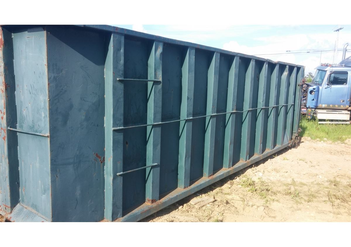 Roll Off Container Rails ROLL OFF CONTAINER, 40 YD, INSIDE RAILS, SOLD OFFSITE, MUST BE PICKED ...
