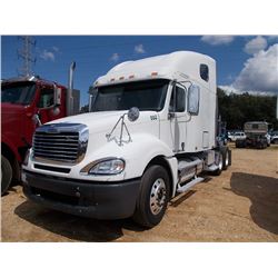2008 FREIGHTLINER COLUMBIA T/A TRUCK TRACTOR, S/N 1FVJA6CK28LY85600, DETRIOT SERIES 60 DIESEL ENG, 1