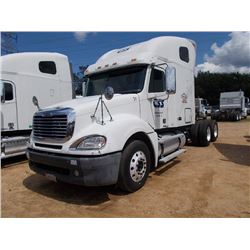 2007 FREIGHTLINER COLUMBIA T/A TRUCK TRACTOR, S/N 1FUJA6CV57LX36543, MERCEDES BENZ DIESEL ENG, 10 SP