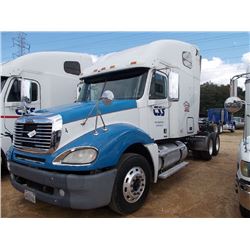 2007 FREIGHTLINER COLUMBIAN T/A TRUCK TRACTOR, S/N 1FUJA6CV77LX36544, MERCEDES BENZ 450 HP DIESEL EN