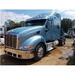 2007 PETERBILT 387 T/A TRUCK TRACTOR, S/N 1XP7DBX87D665342, CAT DIESEL ENG, 13 SPD TRANS, 36K REARS,