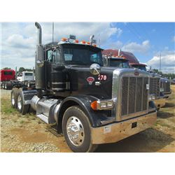 2004 PETERBILT 378 T/A TRUCK TRACTOR, S/N 1XPFDU9X14D822051, 430HP CAR C12 ENG, 10 SPD TRANS, 38K RE